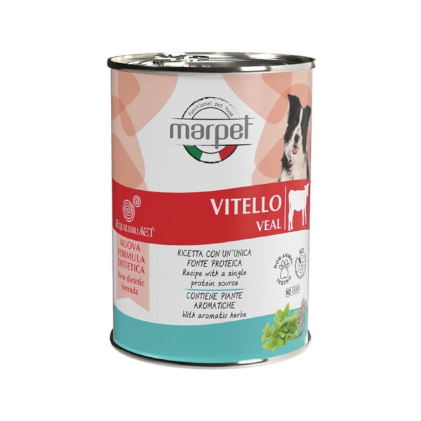 Equilibria Solo VITELLO 400g umido cane